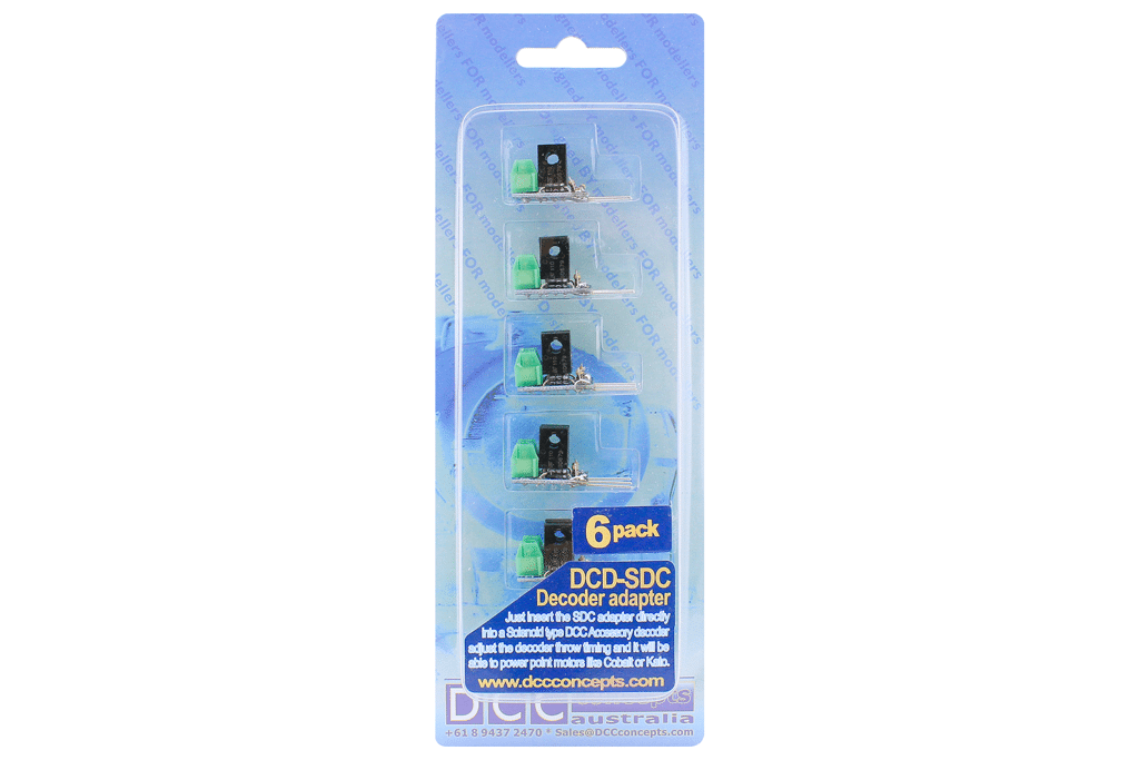 DCC Concepts DCC Decoder Converter 3 Wire To 2 Wire (6 Pack) DCC Concepts TRAINS - DCC