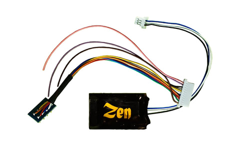DCC Concepts Zen Black Decoder Midi-sized decoder with 8-pin harness. High Power 6 Functions DCC Concepts TRAINS - DCC