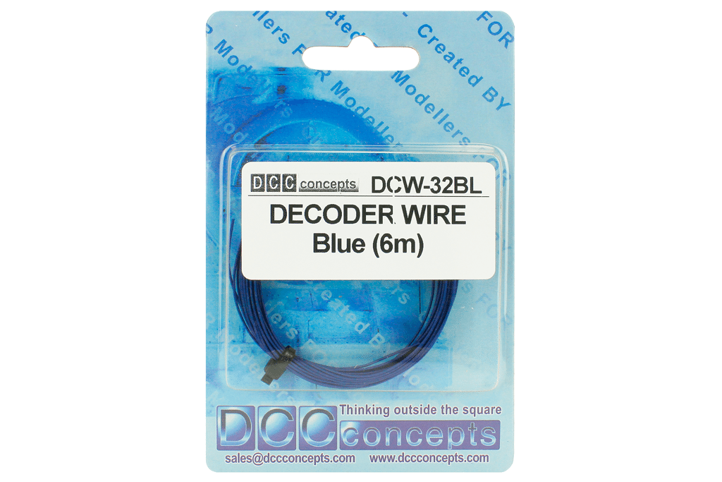 DCC Concepts Decoder Wire Stranded 6M (32G) Blue DCC Concepts TRAINS - DCC