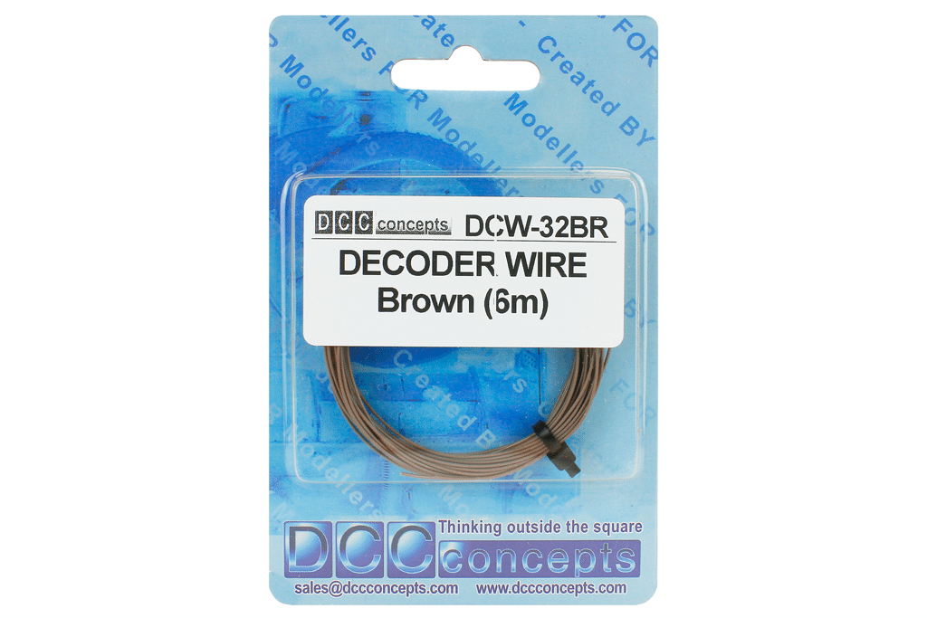 DCC Concepts Decoder Wire Stranded 6M (32G) Brown DCC Concepts TRAINS - DCC