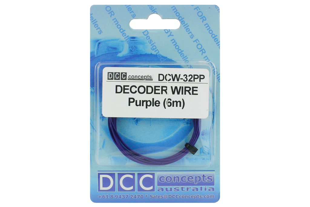 DCC Concepts Decoder Wire Stranded 6M (32G) Purple DCC Concepts TRAINS - DCC