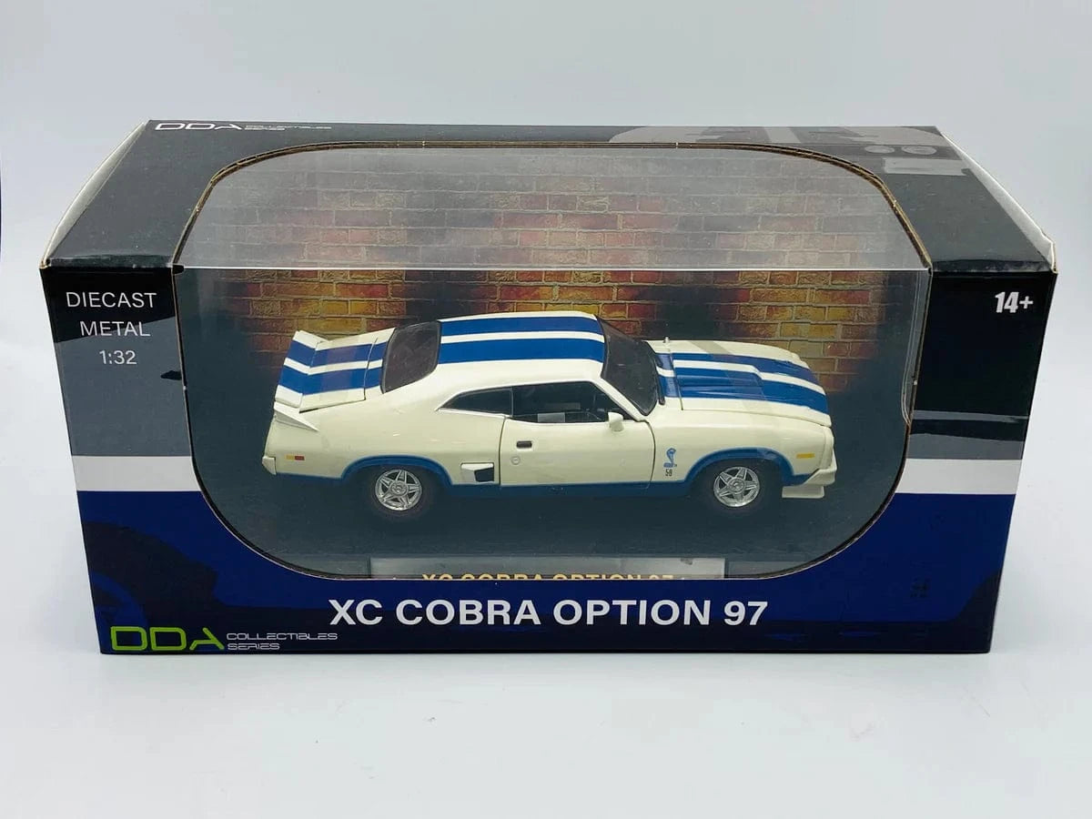 DDA 1/32 Opt' 97 XC Cobra Ford Falcon White/Blue Stripes - Hobbytech Toys