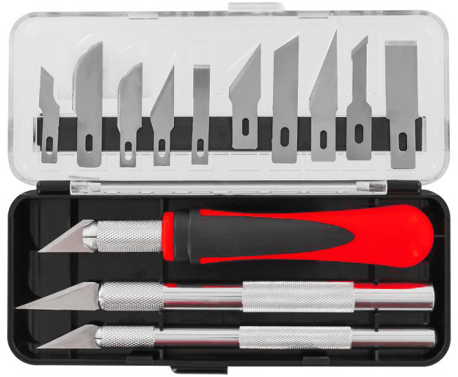 DELTA 21002 HOBBY KNIFE SET WITH 13 BLADES AND CASE Delta TOOLS