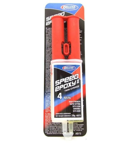 Deluxe Materials AD73 Speed Epoxy Ii Syringe 28g Deluxe Materials SUPPLIES