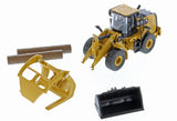 Diecast Masters 1/64 CAT 950M Wheel Loader with Log Forks & Accessories - Hobbytech Toys