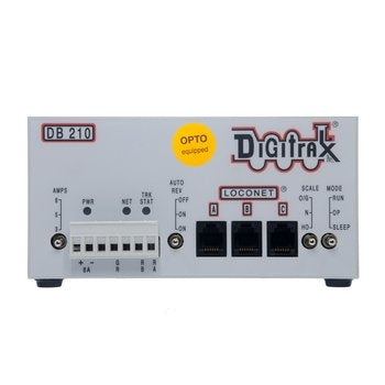 Digitrax DB210 Single 3/5/8 Amp AutoReversing DCC Booster That Is Opto-Isolated For Layouts With Common Rail Wiring Digitrax TRAINS - DCC