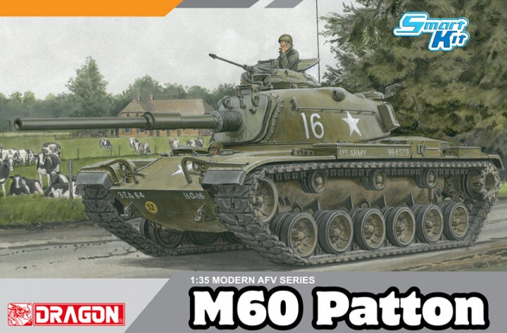 Dragon 1/35 M60 Patton Modern Afv Series Smart Kit** Dragon Models PLASTIC MODELS