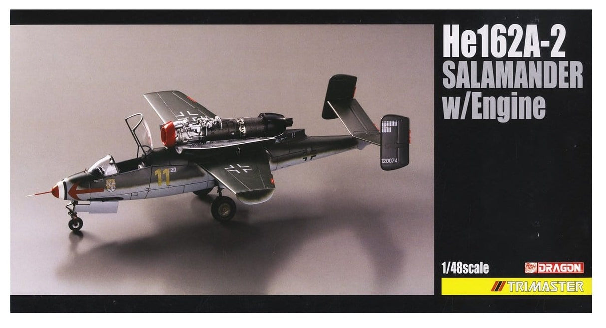 Dragon 5576 1/48 HE162A-2 Salamander w/Engine Plastic Model Kit Dragon Models PLASTIC MODELS