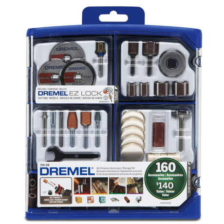 Dremel 160 Piece Multipurpose Mega Accessory Kit (710) - Hobbytech Toys