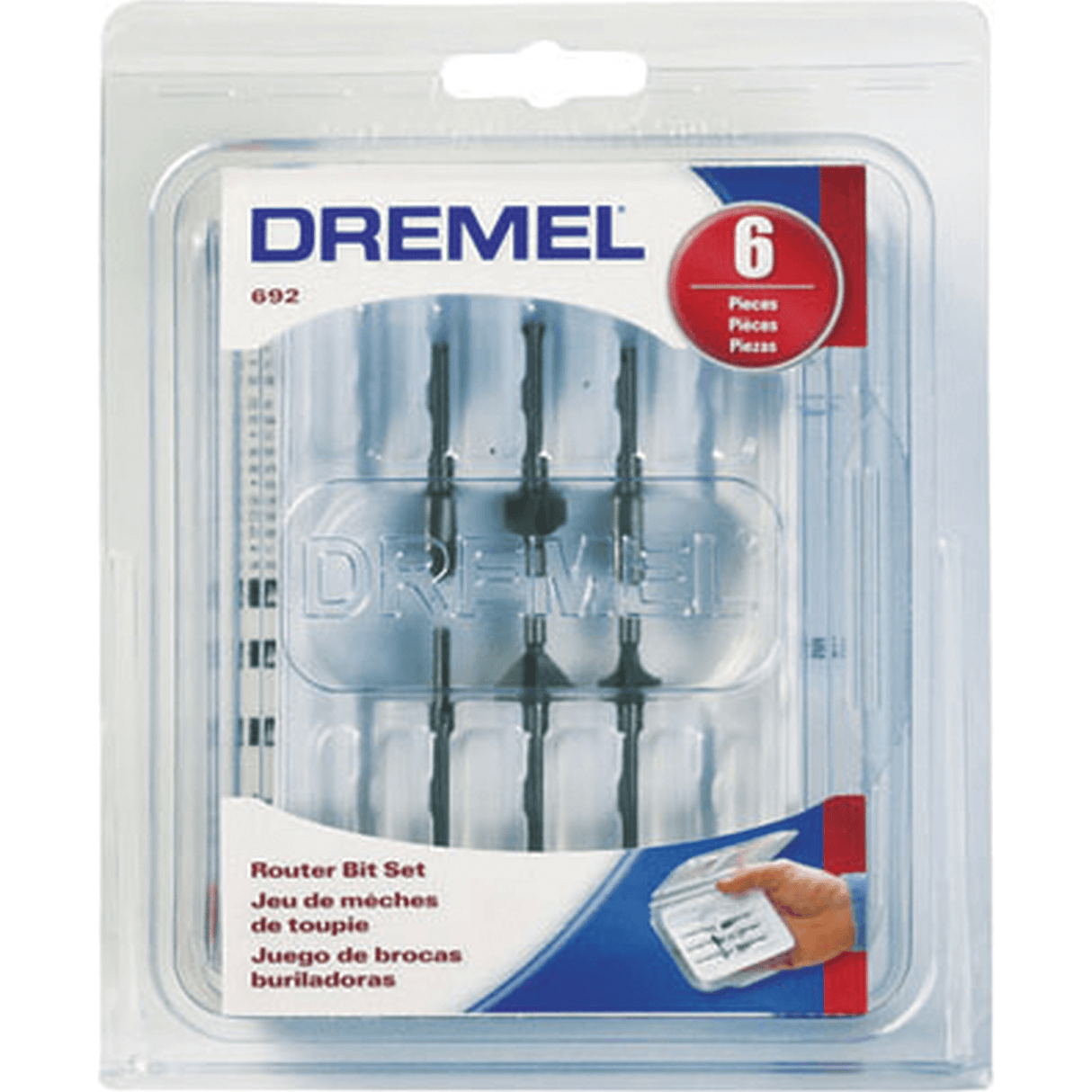 Dremel 6 Piece Router Bit Accessory Kit (692) - Hobbytech Toys
