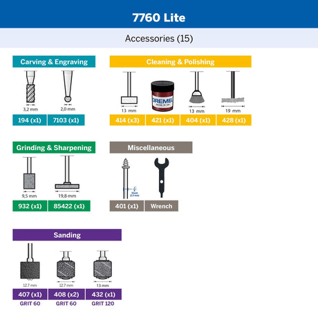 Dremel 7760 Lite 4V Cordless Rotary Tool Kit - Hobbytech Toys