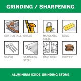 Dremel Aluminium Oxide Grinding Stone 6.4mm (953) - 2 Pack - Hobbytech Toys