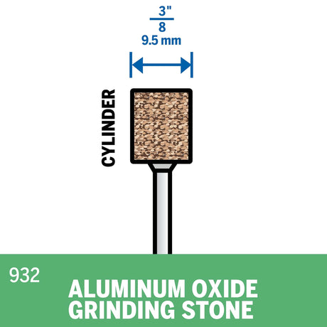 Dremel Aluminium Oxide Grinding Stone 9.5mm (932) - Hobbytech Toys