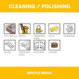 Dremel Brass Brush 3.2mm (537-2) - 2 Pack - Hobbytech Toys