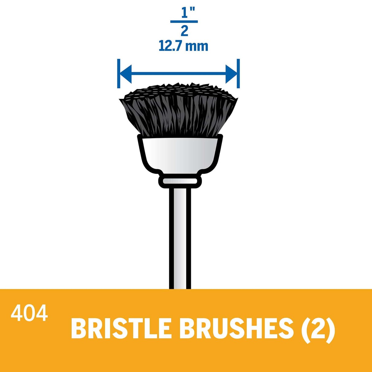 Dremel Bristle Brush 13mm (404-2) - 2 Pack - Hobbytech Toys