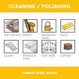 Dremel Carbon Steel Brush 3.2mm (443-2) - 2 Pack - Hobbytech Toys