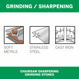 Dremel Chainsaw Sharpening Grinding Stone 4.8mm (454) - 2 Pack - Hobbytech Toys