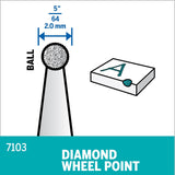Dremel Diamond Wheel Point 2.0mm (7103) - Hobbytech Toys