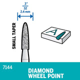 Dremel Diamond Wheel Point 2.4mm (7144) - Hobbytech Toys