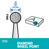 Dremel Diamond Wheel Point 4.4mm (7105) - Hobbytech Toys