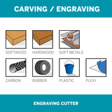 Dremel Engraving Cutter 0.8mm (105) - 2 Pack - Hobbytech Toys