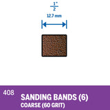 Dremel Sanding Band 13mm 60 Grit (408) - 6 Pack - Hobbytech Toys