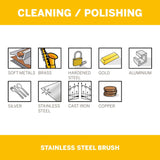 Dremel Stainless Steel Brush 12.7mm (531-2) - 2 Pack - Hobbytech Toys