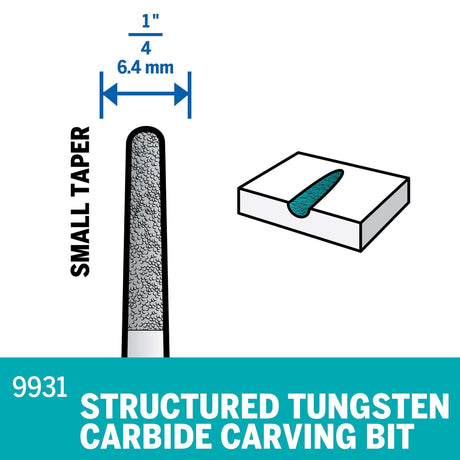 Dremel Structured Tooth Tungsten Carbide Cutter 6.4mm (9931) - Hobbytech Toys