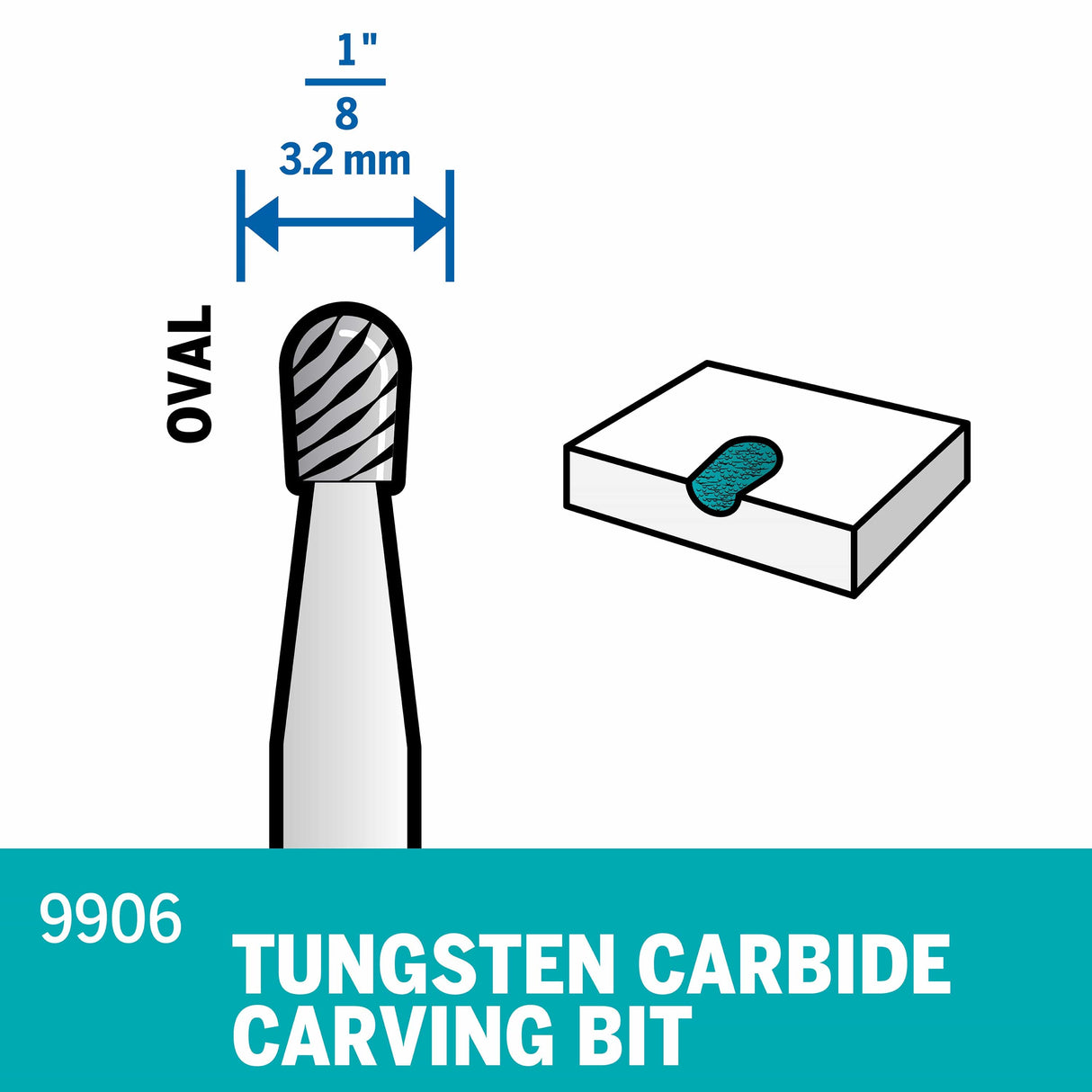 Dremel Tungsten Carbide Cutter 3.2mm (9906) - Hobbytech Toys