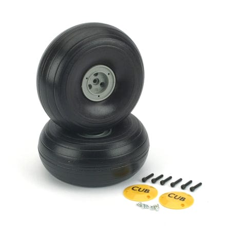 Du-Bro 425Tlc J3 Cub Wheels 1/4 Scale 4 1/4 Diameter DU-BRO RC PLANES - PARTS