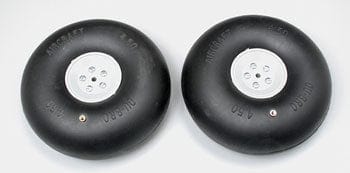Du-Bro 450Rv 4.5 Inch Pneumatic Wheels 2Pcs DU-BRO RC PLANES - PARTS