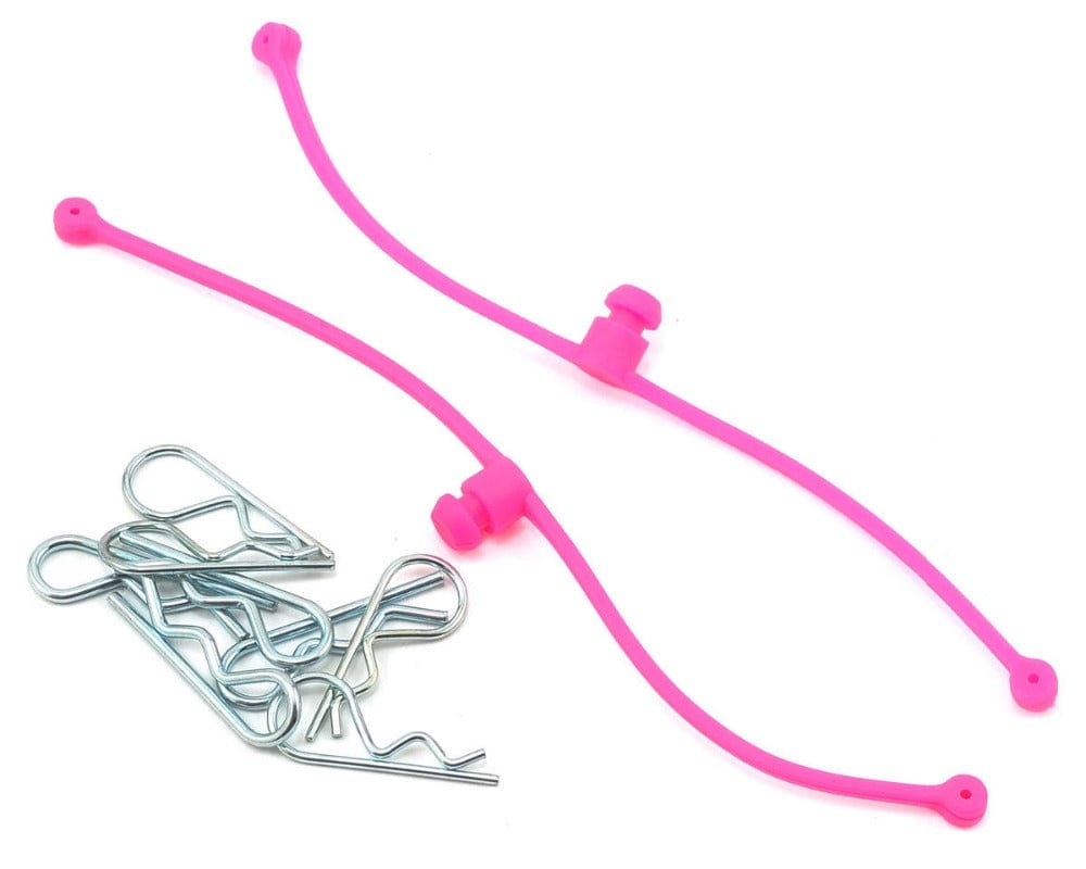 Dubro 2251 Body Klip Retainers, Pink 2 DU-BRO RC CARS - PARTS