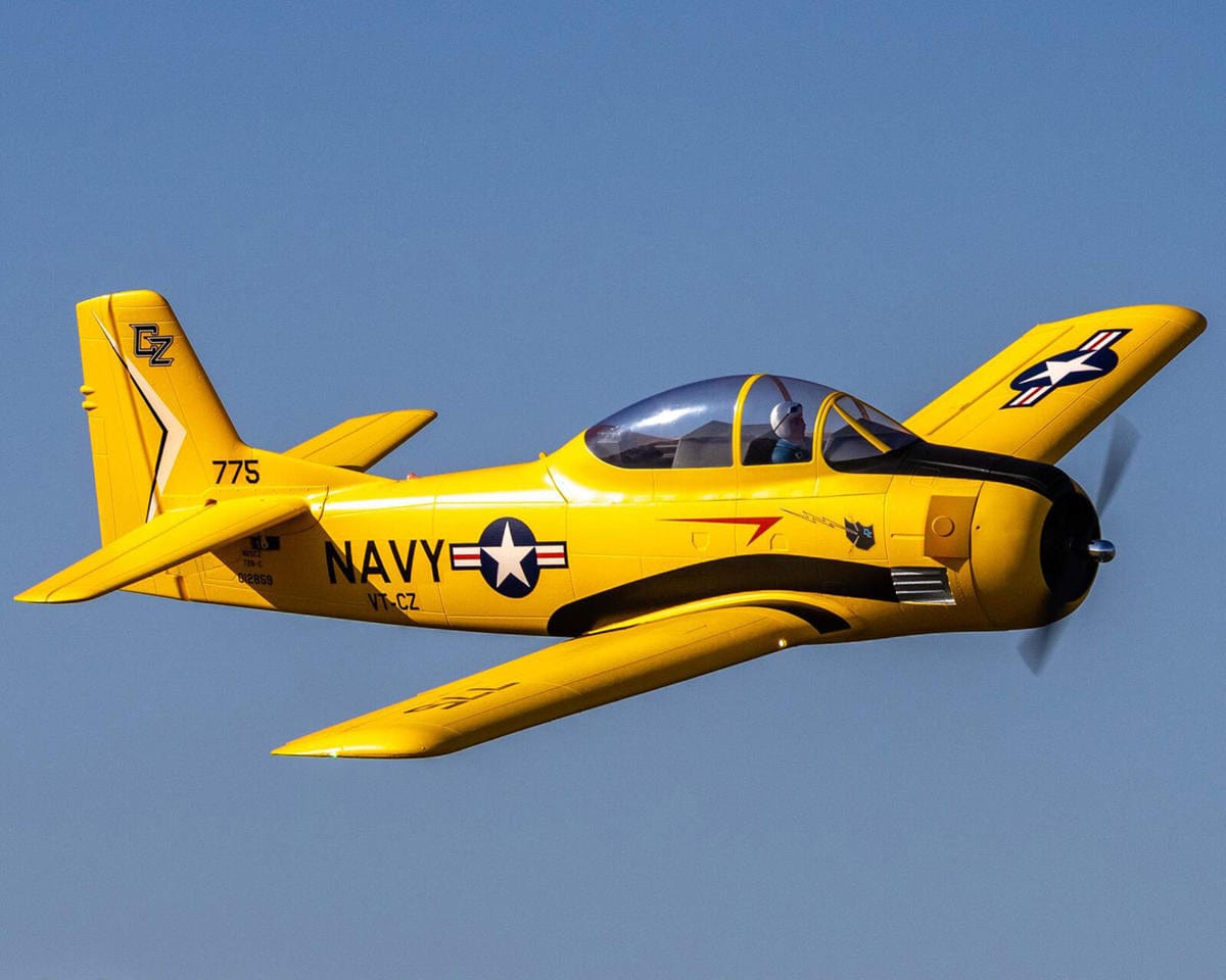 E-Flite Carbon Z T-28 Trojan 2.0m with SAFE and AS3X, BNF Basic, EFL013550 - Hobbytech Toys