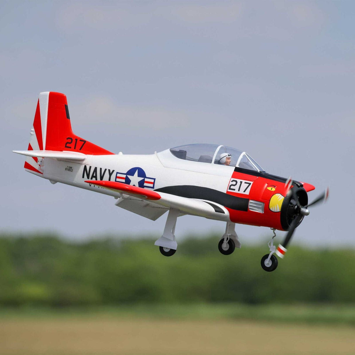 E-Flite T-28 Trojan 1.2m with Smart Technology, BNF Basic - Hobbytech Toys