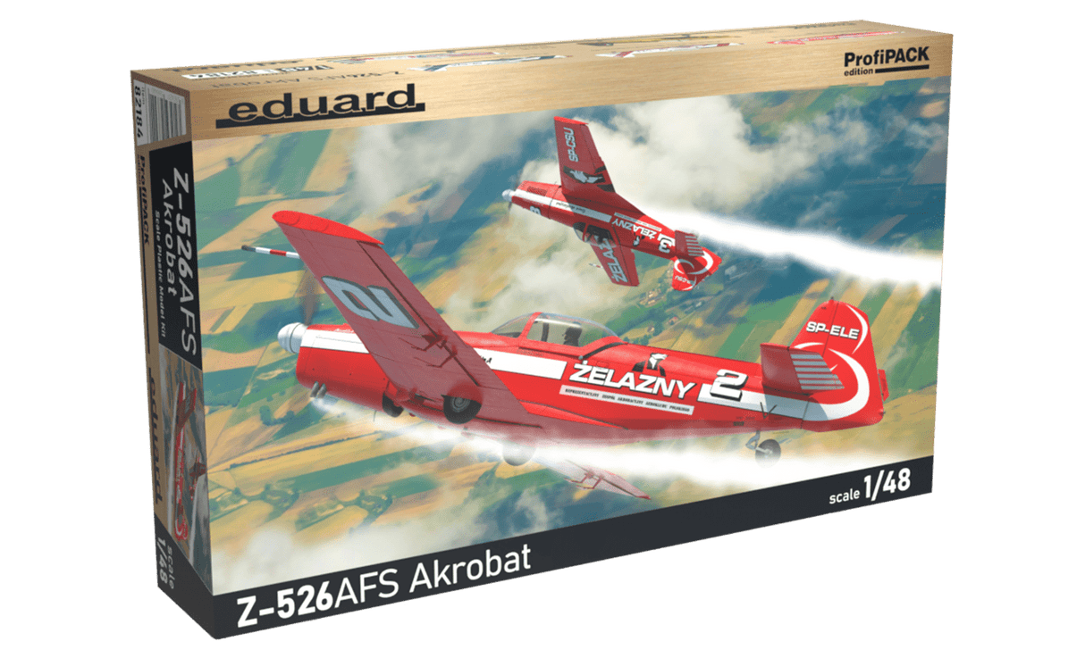 Eduard 1/48 Z-526AFS Akrobat Plastic Model Kit [82184] - Hobbytech Toys