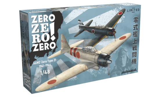 Eduard 1/48 Zero Zero Zero! Dual Combo A6M2 Type 21 Plastic Model Kit [11158] - Hobbytech Toys