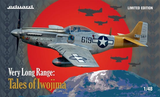 Eduard 11142 1/48 US WWII fighter P-51D, VERY LONG RANGE: Tales of Iwojima Limited edition Eduard PLASTIC MODELS