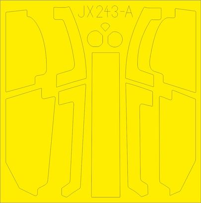 Eduard JX243 1/35 AH-1Z TFace masking sheet (ACADEMY) Eduard PLASTIC MODELS