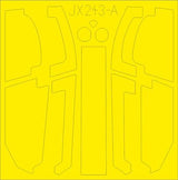 Eduard JX243 1/35 AH-1Z TFace masking sheet (ACADEMY) Eduard PLASTIC MODELS