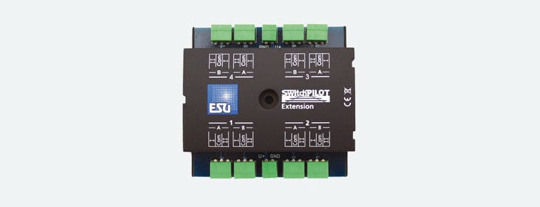 ESU 51801 Switchpilot Extension 4 X relays Outputs For Switchpilot V1.0 ESU TRAINS - DCC