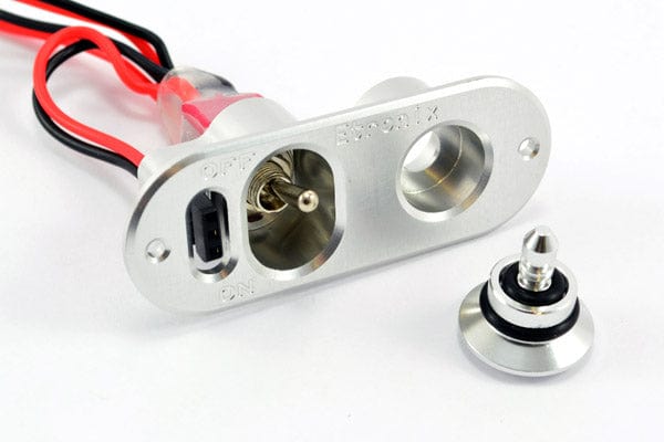 Etronix Alu Power Switch With Fuel Dots Silver JR Plugs - Hobbytech Toys