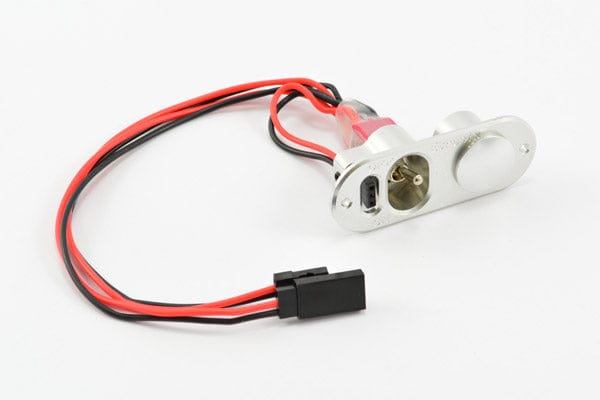 Etronix Alu Power Switch With Fuel Dots Silver JR Plugs - Hobbytech Toys