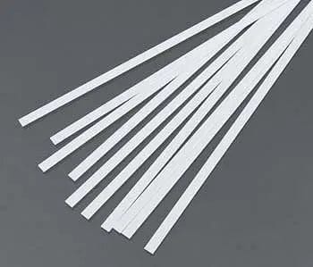 Evergreen 107 Styrene 14" Strips 0.25x4.0mm / .010x.156" (10pcs) Evergreen Styrene SUPPLIES