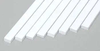 Evergreen 167 Styrene 14" Strips 2.0x4.0mm / .080x.156" (8pcs) Evergreen Styrene SUPPLIES