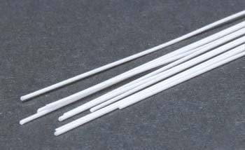 Evergreen 218 Styrene 14" Rods 0.50mm / .020" (10pcs) Evergreen Styrene SUPPLIES