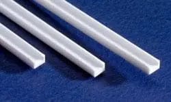 Evergreen 261 Styrene 14" Channel Strip 1.5mm / .060" (4pcs) Evergreen Styrene SUPPLIES