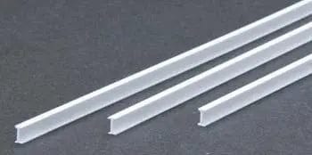 Evergreen 276 Styrene 14" I-Beam 4.8mm / 3/16" (3pcs) Evergreen Styrene SUPPLIES