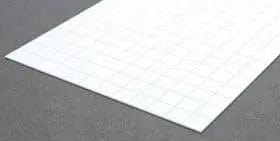 Evergreen 4518 Styrene Sidewalk Sheet 12.7mm Squares - 1.0x150x300mm / .040x6x12" (1pc) Evergreen Styrene SUPPLIES
