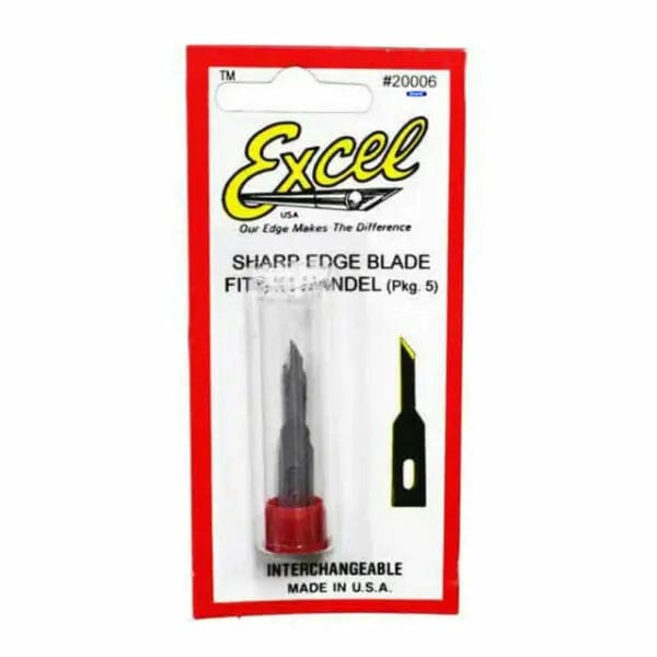 Excel 20006 NO. 6 Light Duty Stencil Edge Blades (5pcs) Excel TOOLS