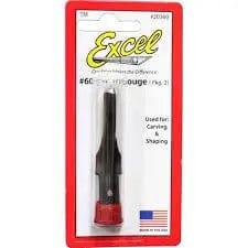Excel 20360 Small U Gouge 3/32 Inch (2pcs) Excel TOOLS